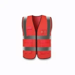 Wholesale custom Hi Vis reflective vest outdoor safety vest construction safety vest with pockets sleeveless reflective clothing