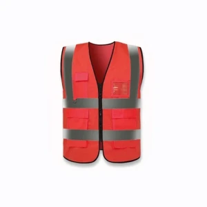 Wholesale custom Hi Vis reflective vest outdoor safety vest construction safety vest with pockets sleeveless reflective clothing