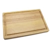 Wholesale Customized Rectangular Chopping board Wooden Cutting Board  Solid Rubber Wood Cutting Board with Juice Groove