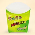 Wholesale Disposable custom design paper packaging box fror french fries