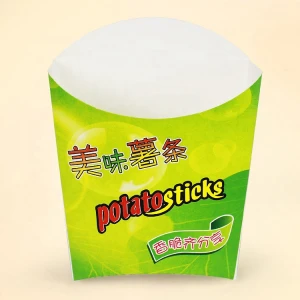 Wholesale Disposable custom design paper packaging box fror french fries