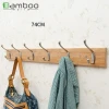 wholesale eco-friendly solid bamboo Board garment rack hook