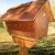 Import Wholesale factory price waterproof standing post box wood house mailbox from China