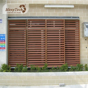 Wholesale horizontal waterproof exterior wall louvers sun window pvc shutter louver