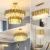Import wholesale hotel wedding decorate living room large gold big pendant ceiling home modern luxury crystal chandelier hanging light from Pakistan