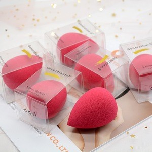 Wholesale latex free sponge waterdrop Red foundation makeup puff cosmetic tools puff blender G9 packaging