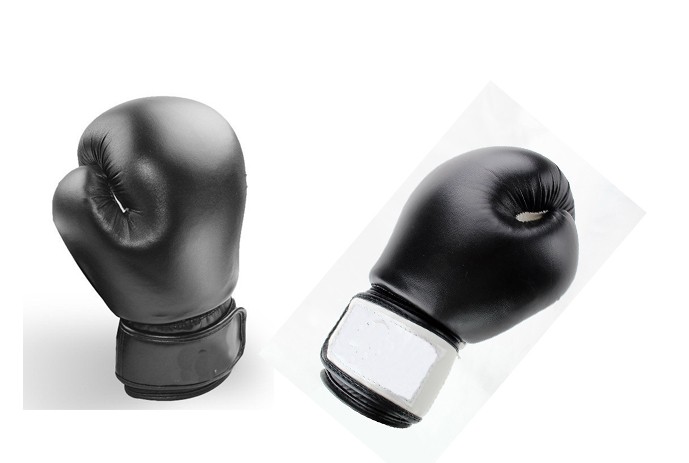 wholesale personalized genuine leather boxing gloves with mesh fabric and machine mold