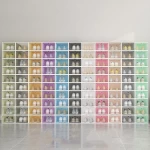 Wholesale shoes storage organizer hot selling custom clear shoes box plastic storage transparent