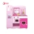 Import Wholesale Toy Child Toy Educational Pretend Play Wooden Pink Kitchen Toys Set Supplier from China