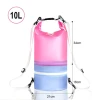 Wholesale Wet and Dry Separated Backpack Customized Roll Top Dry Bag Rucksack with Shoulder Strap