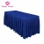 Wholesale White Polyester Wedding Square Table Cloth  Banquet Party Table Skirt