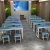 Import wholesale wood and metal double school furniture,school table and chairs set from China