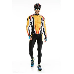 Wholesale Yellow Jersey  Long Sleeve Cool Design Cycling Wear