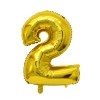 Wholesalers Silver Gold Color Numbers Metallic Balloon