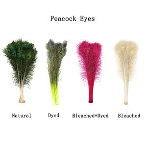 Wholesales Cheap Beautiful Natural Or Dyed Peacock Feather For Sale
