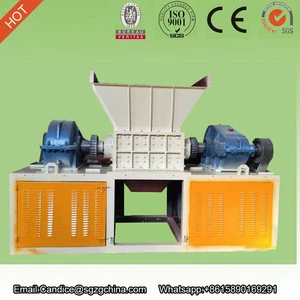 widely used plastic rubber wheel glass recycling small waste scrap metal shredder for sale