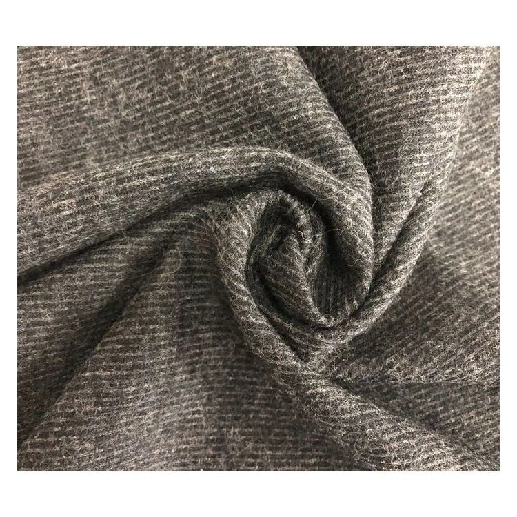 Winter No Stimulation Woolen Knitted Cotton Linen Fabric For Woolen Coat