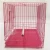 Import wire bird cage galvanized metal wire mesh pigeon cage pink color powder coated wrought galvanized metal wire mesh pigeon cage from China