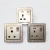 wireless light switch zigbee supported power monitoring electronics switch Golden/champagne wall switch
