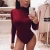Import Women Long Sleeve Solid Bodysuit Cotton Autumn Winter Sexy Party Bodycon Slim Fit Sexy Basic Body Turtleneck Suit Top from China