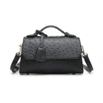Women Ostrich Handbags Fashion Tote Purses Shoulder Bag Top Handle Satchel Handbag leather