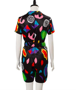 Women&#39;s Comfortable Halloween Multicolor Floral Dress for Party