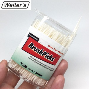 Wooden bamboo toothpick compare with Brushpicks MIT