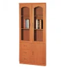 wooden panel type MDF board beech color 2 doors bookcase 972#