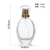 Import Xuzhou classical empty Clear refillable Perfume Bottle flat round 50ml 100ml Spray Glass Bottles with crimp neck from China