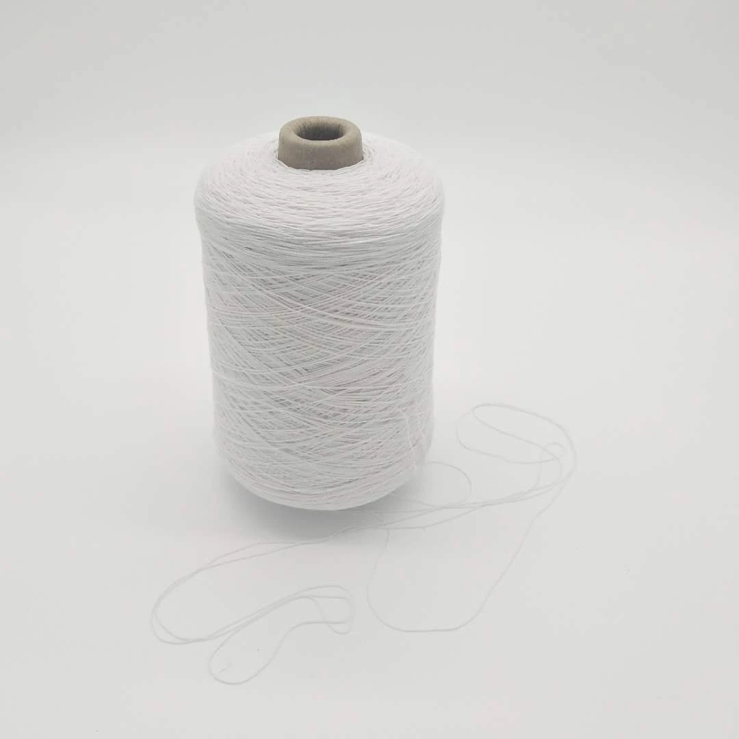 Yarn wholesale of 100#/75/75 polyester elastic yarn and rubber covered yarn for sock machine