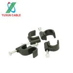 YUXUN C Type Plastic Nail Wall Cable Clip For Cable Fixed