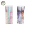YWGZ021 RDT 6pcs in Colorful Cartoon Gel Pens Sets Dots Printing Office Gel Pens Starry Sky Printing Stutent Prize Gel Pens