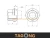 Zinc Plated Class 8 M12 Spherical Surface Flange Nuts Wheel Hub Nuts DIN74361A