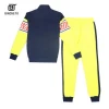 Zipper Up Men Track Jacket Set Customized Print Tracksuits Fashionable Sport Jogger Active Wear Men