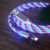Import Zooming 1M 2M LED Magnetic Fast Charging Flowing Light Phone Accessories Cable USB Cable Data Luminous Micro Lighting Data Cable from China