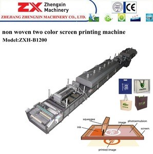 ZXH-B1200 multi function 2 colors screen printer