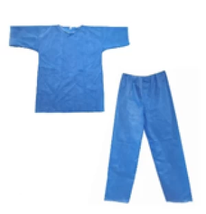 Disposable medical nonwoven scrub suits unisex scrub uniform