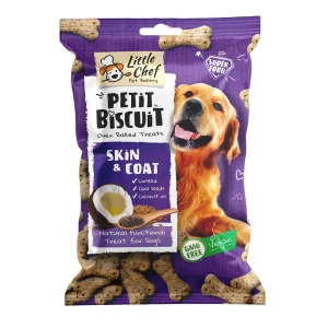 Natural Functional Vegan treats for dogs - Little Chef Petit Biscuit - Skin&Coat recipe