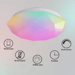 LED Smart Ceiling Light /Star Diamond /Wifi Control/16 Million Colors/Bedroom Living Room Hallyway Dining Ceiling Light