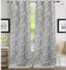 abstract geo semi sheer fabric home curtains