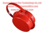 Throwing aerosol fire extinguishing device for power supply room