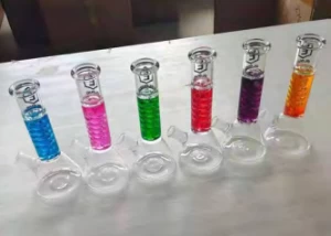 10 Inch glass beaker bong with glycerin