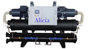 Industrial Water Cooled Screw Chiller for cosmetic tube filling equipment