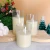 Import Wholesale 3pcs White Glass Swaying LED Flameless Candles with Remote Control from USA