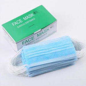 Non-Woven Disposable Face Mask / Supply Disposable Colored Medical Surgical Face Mask