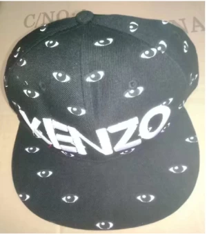 OEM and ODM product sticker caps sports wear for men women children all sizes eye pattern Kenzo brand log 3D printing