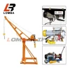 0.5 ton Construction Roof Lifting Machine Small Mini Outdoor Indoor Truck Mounted Crane