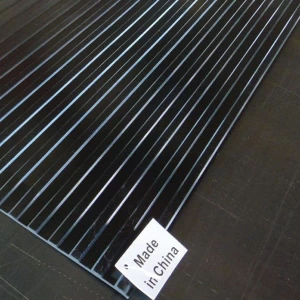 wide ribbed rubber flooring