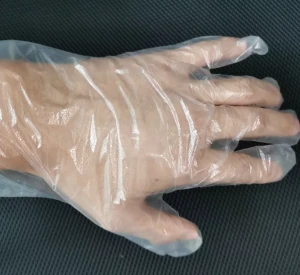 Quality HDPE/LDPE plastic gloves for food service CPE Waterproof biodegradable glove