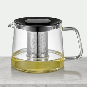 High Borosilicate Heat Resistant Glass Teapot With SS Infuser